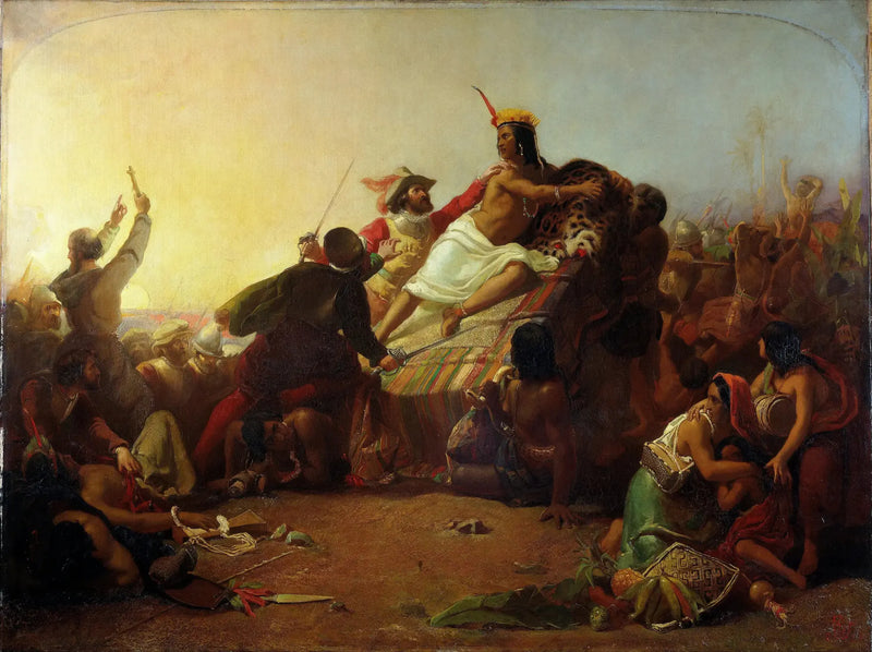 ピサロはペルーのインカ帝国を奪取する - ジョン・エヴァレット・ミレイ

Source:
Pizarro s'empare des Incas du Pérou - John Everett Millais
