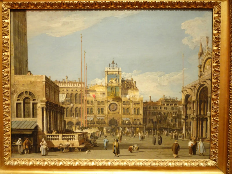 サン・マルク広場：時計塔 - カナレット

Source:
Place Saint-Marc : la tour de l'horloge - Canaletto