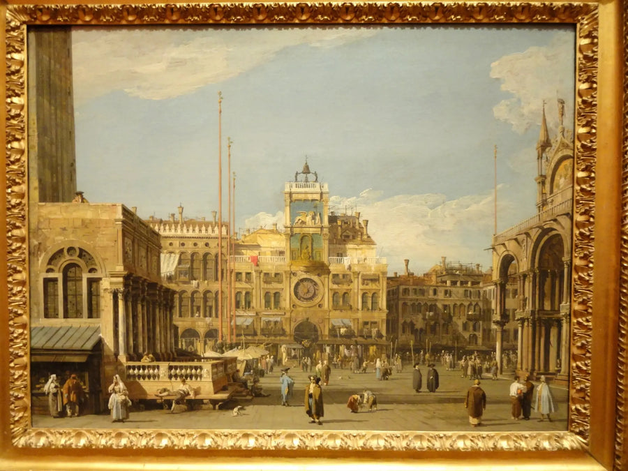 サン・マルク広場：時計塔 - カナレット

Source:
Place Saint-Marc : la tour de l'horloge - Canaletto