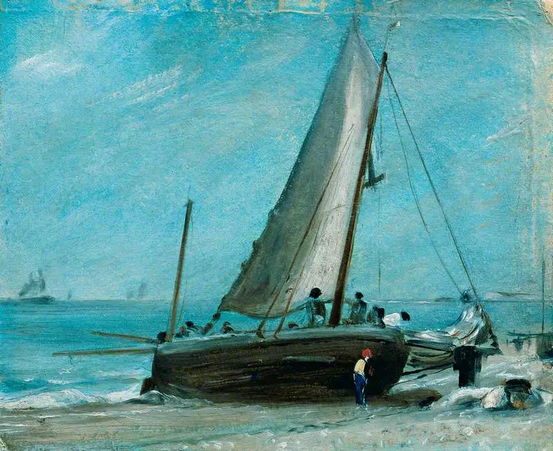 ブライトンの海岸、漁船と乗組員付き - ジョン・コンスタブル

Source:
Plage de Brighton, avec bateau de pêche et équipage - John Constable