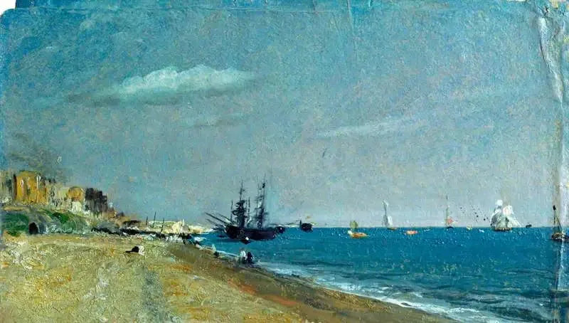 ジョン・コンスタブルによるブライトンの海岸と岩礁の風景

Source:
Plage de Brighton avec Colliers - John Constable