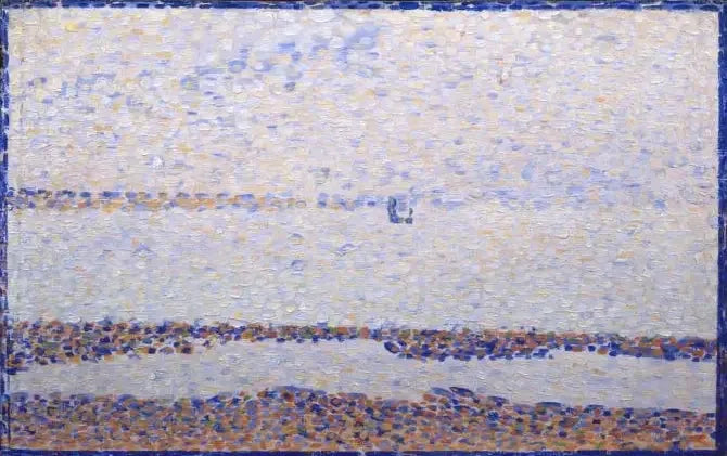 グラヴリーヌの浜 - ジョルジュ・スーラ