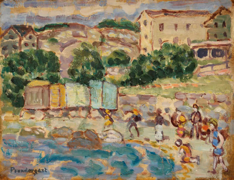 ビーチと村 - モーリス・プリンダーギスト

Source:
Plage et village - Maurice Prendergast