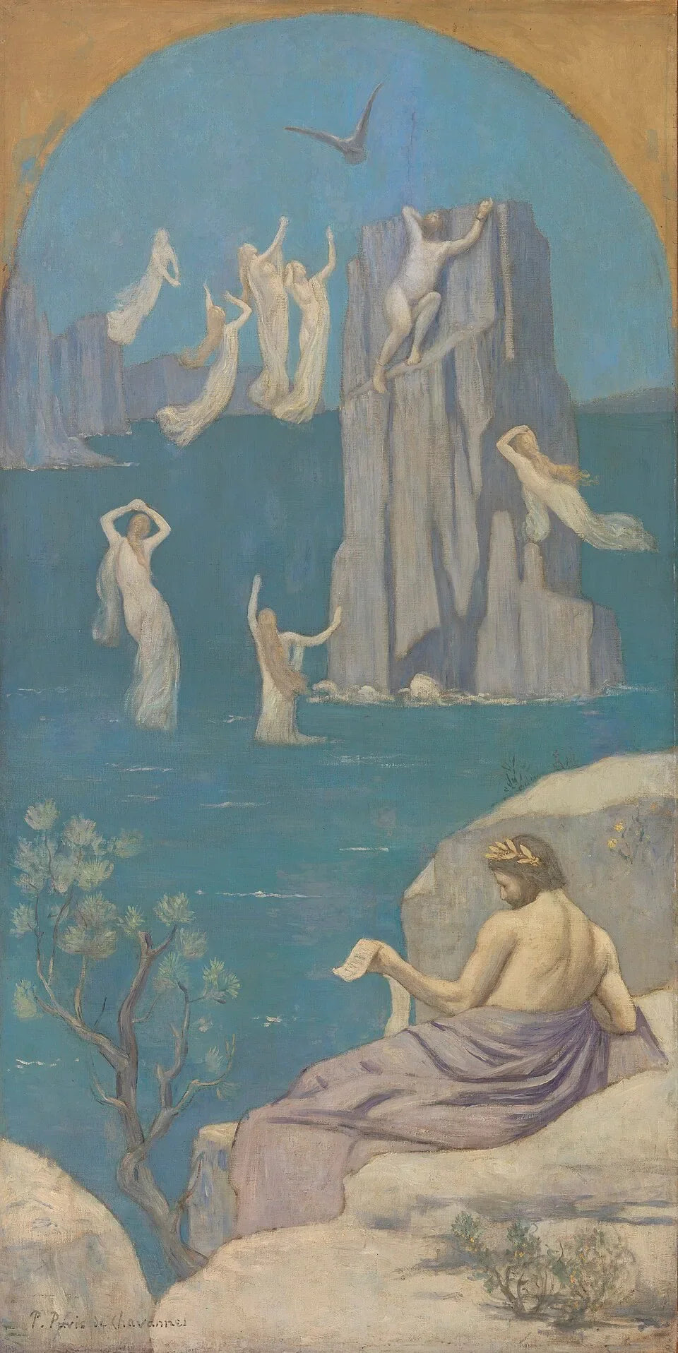 Poésie dramatique (Eschyle) - Pierre Puvis de Chavannes image 1 copie peinte à la main à l’huile