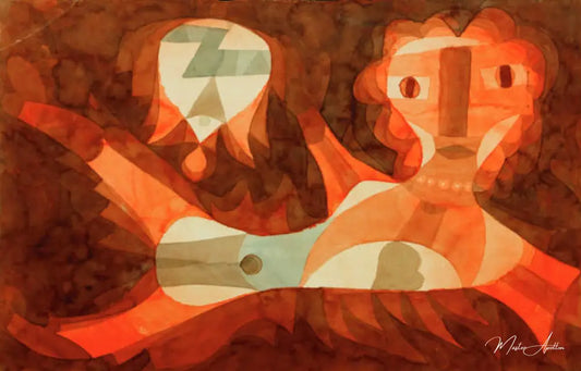 Poisson rouge-femelle, 1921 - Paul Klee - Reproductions de tableaux et peintures haut de gamme