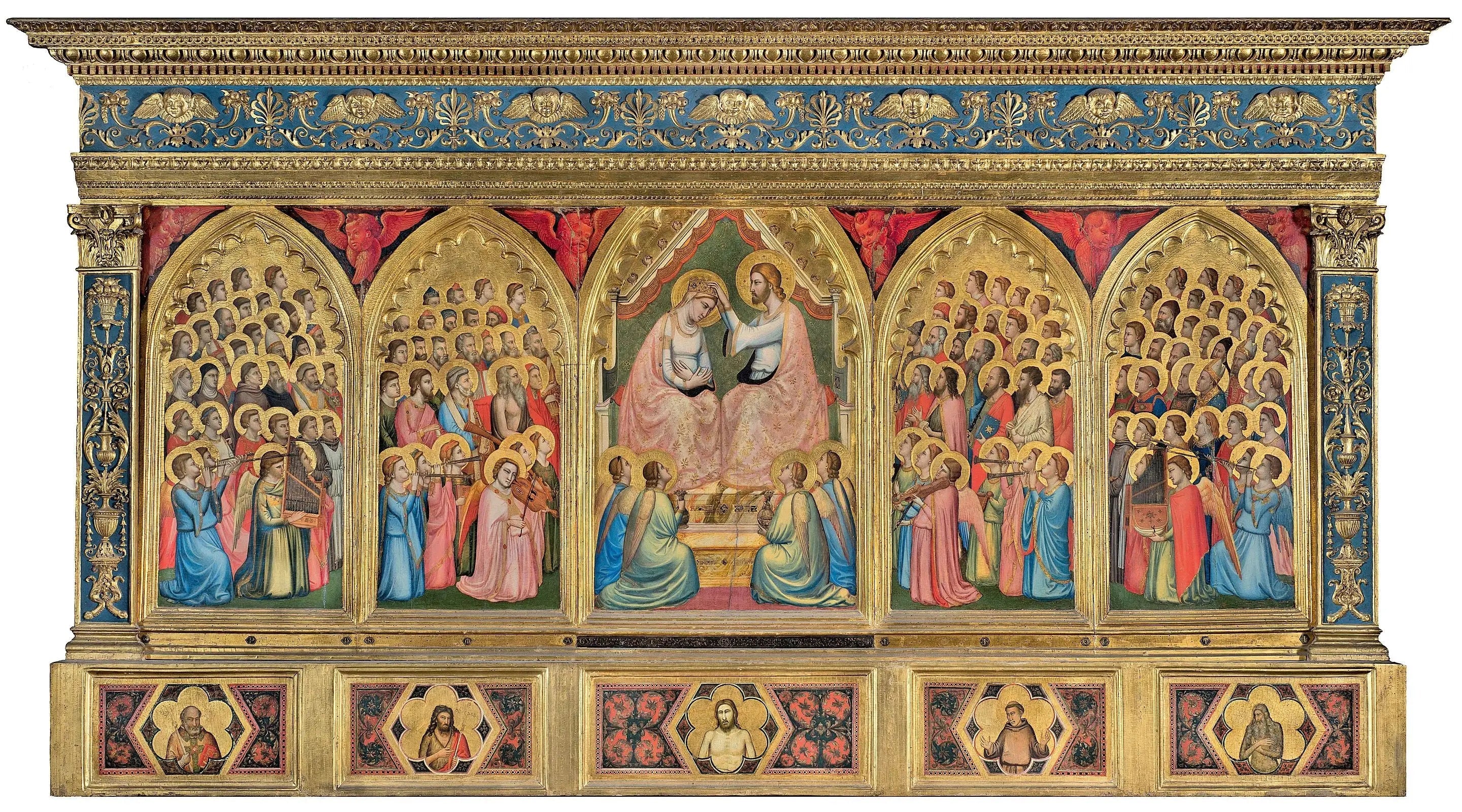 Polyptyque Baroncelli - Giotto image 1 reproduction d’œuvre d’art à l’huile