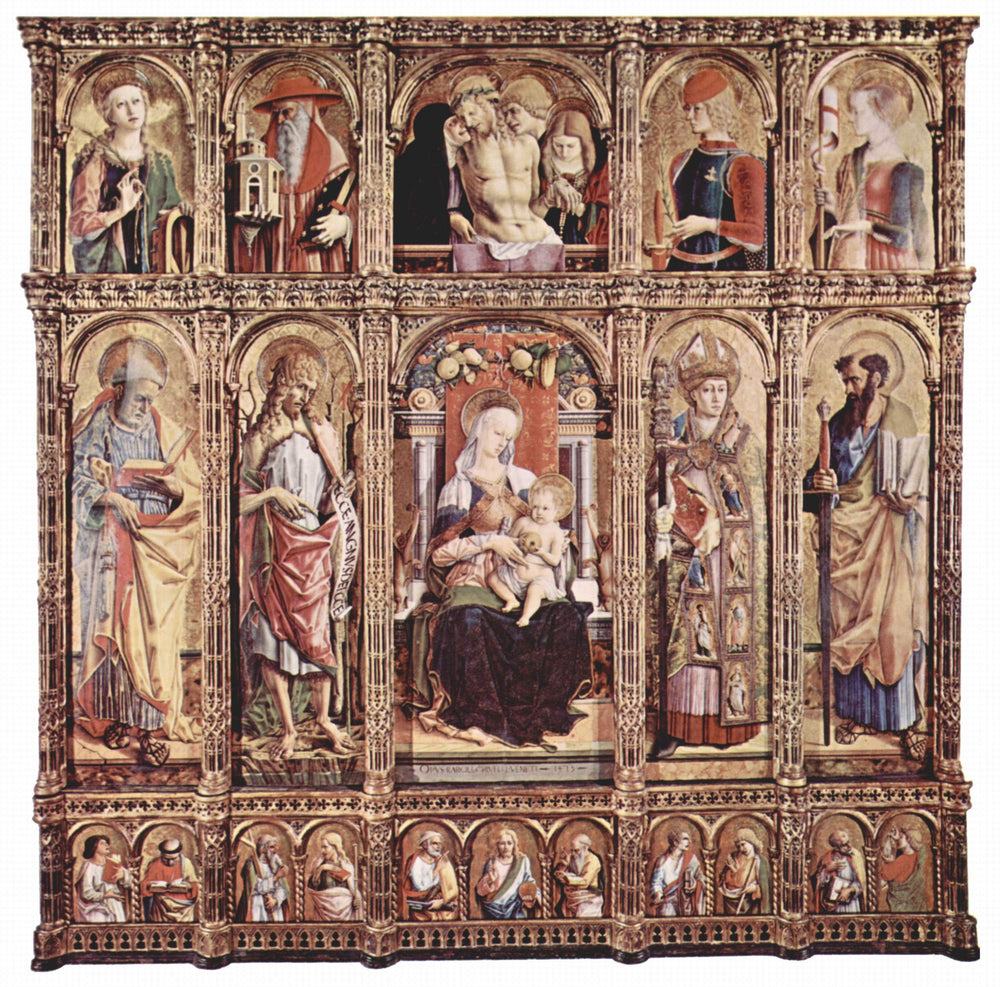 Polyptyque de Sant'Emidio - Carlo Crivelli image 1 reproduction de peinture à l’huile