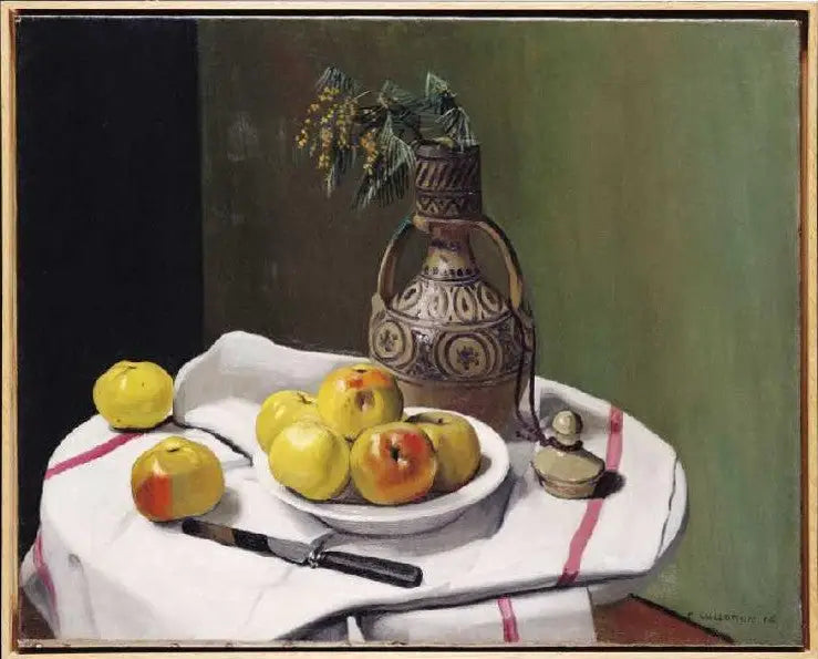 リンゴとモロッコの花瓶 - フェリックス・ヴァロットン

Source:
Pommes et vase marocain - Félix Vallotton