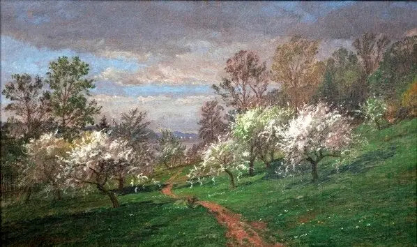 Pommiers en fleur - Jasper Francis Cropsey image 1 reproduction artisanale de tableau