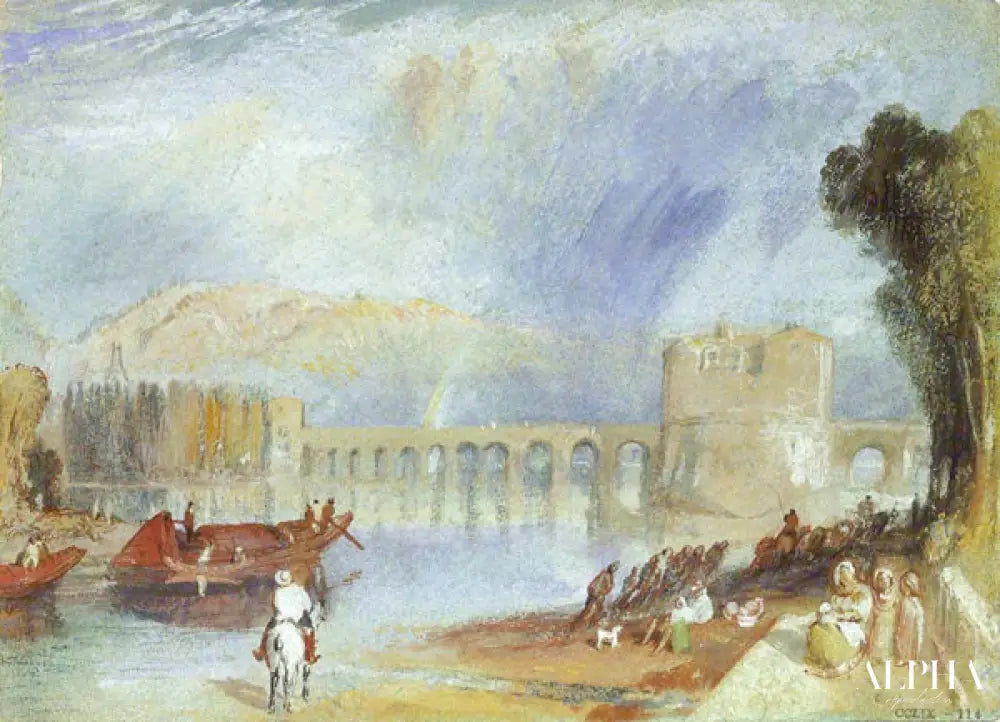 Pont de Meulan - William Turner - Reproductions de tableaux et peintures haut de gamme