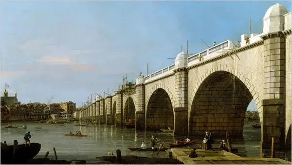 南東側の支間から建設中のウェストミンスター橋 - カナレット

Source:
Pont de Westminster en construction depuis la culée sud-est - Canaletto