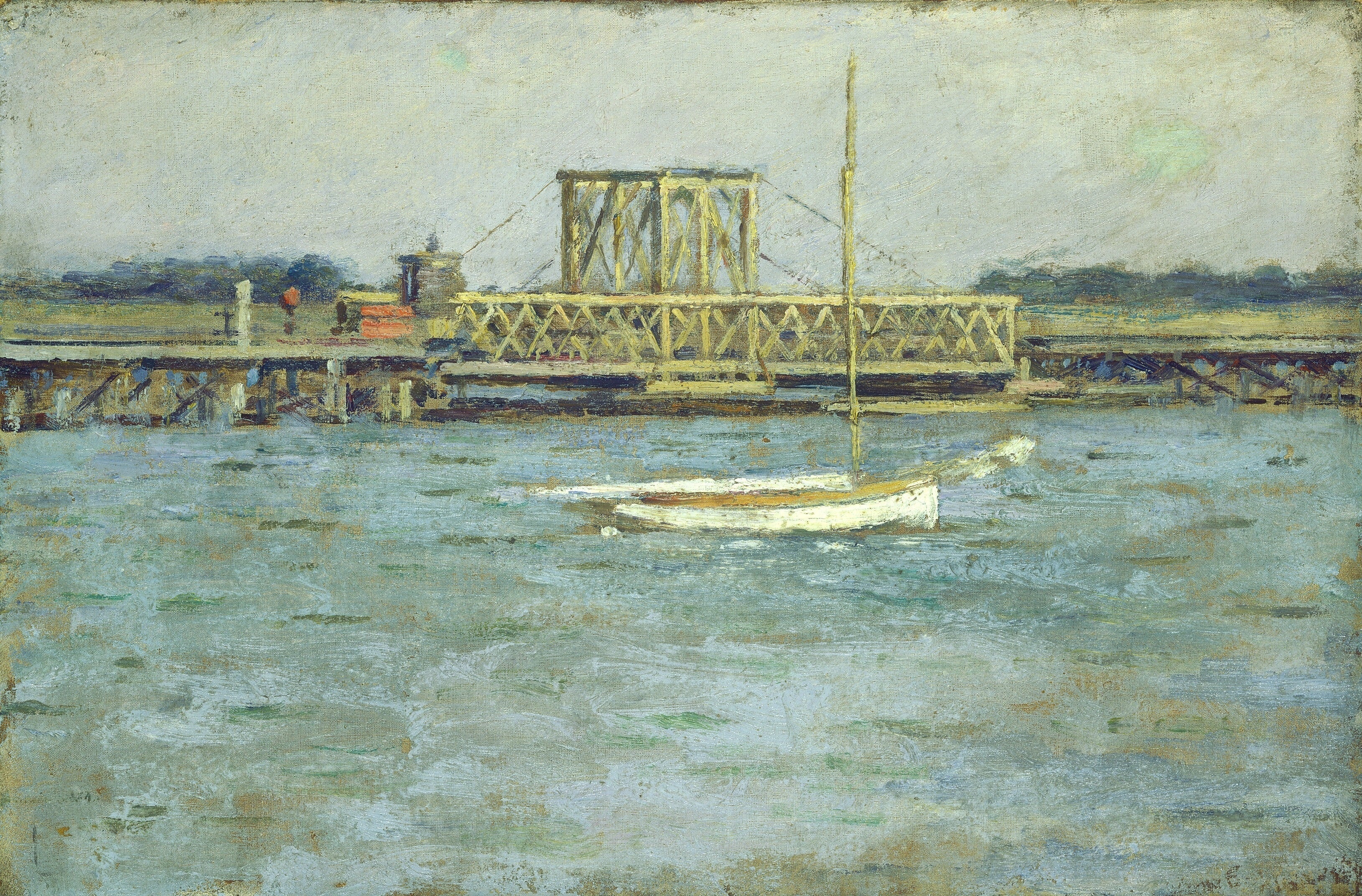 Pont-levis - Long Branch R. R. - Theodore Robinson - Alpha Reproduction