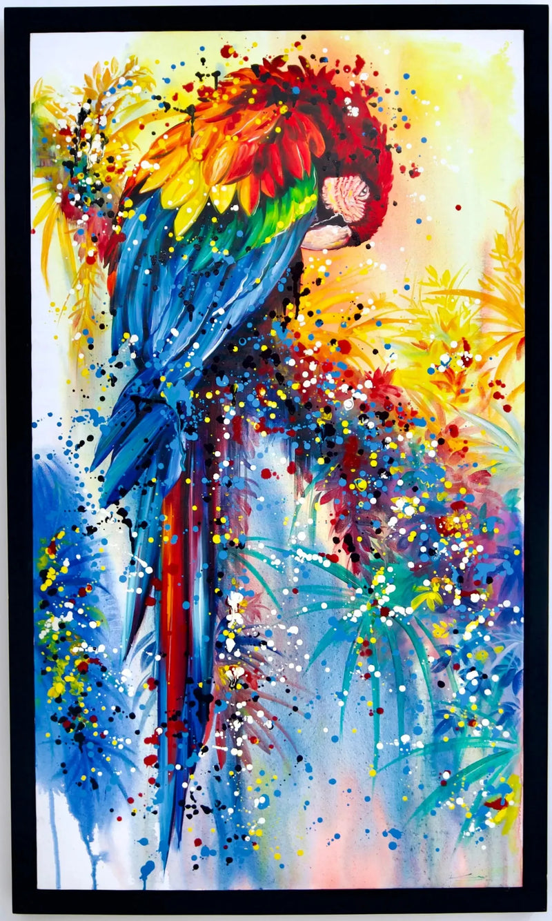 ポップアートオウム  | 80×140センチ