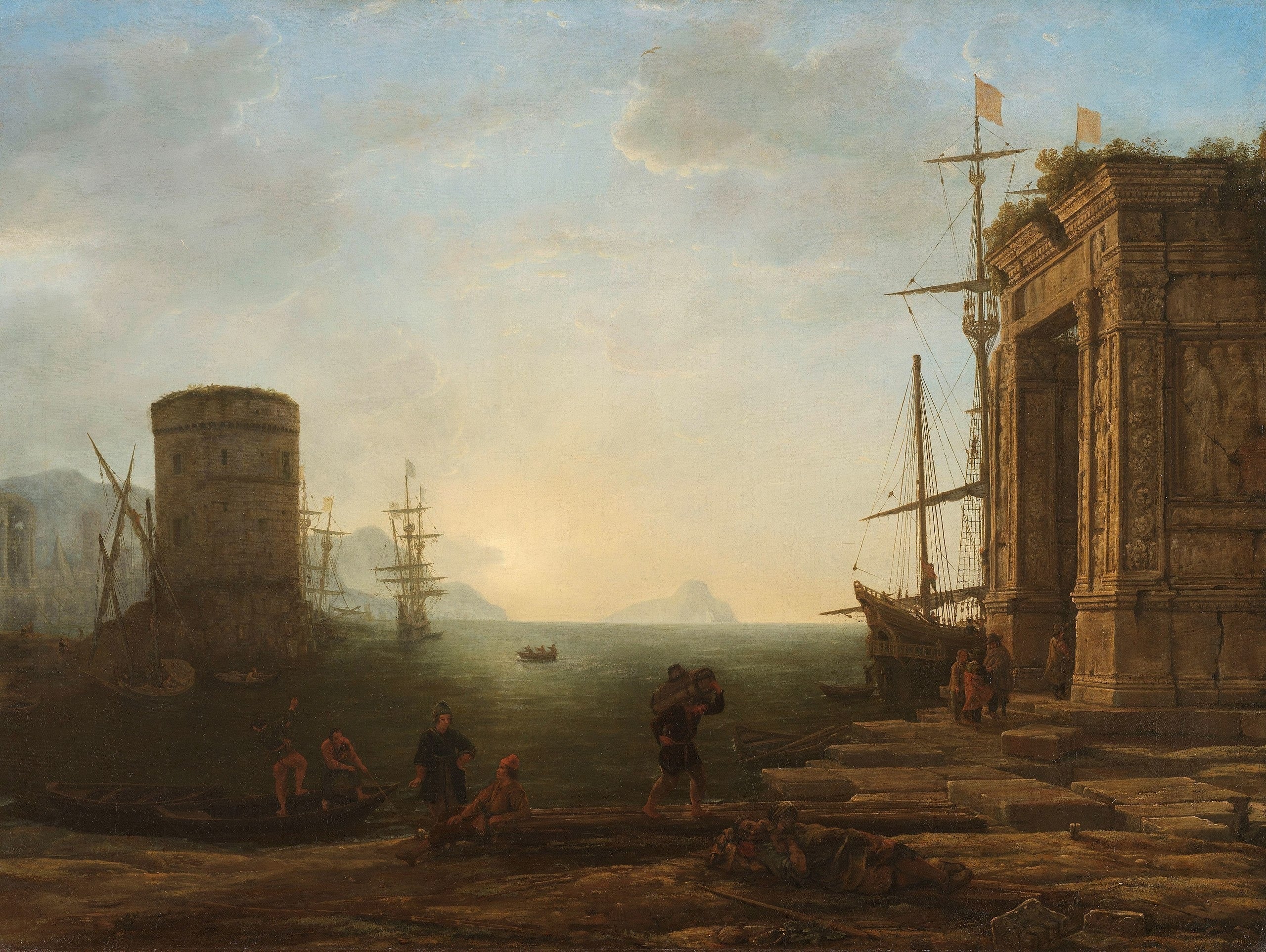 Port au lever du soleil - Claude Lorrain - Alpha Reproduction