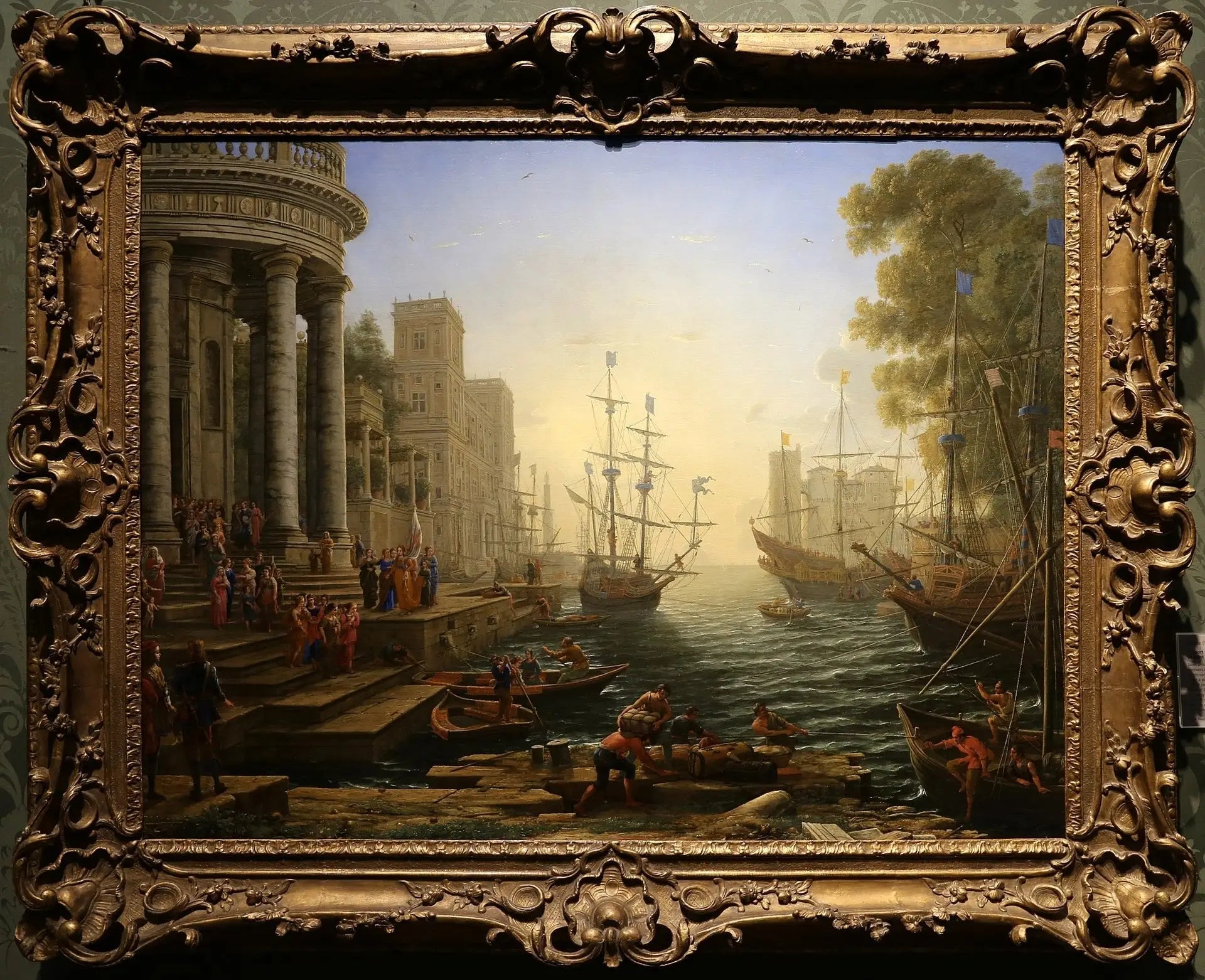 Port avec l’embarquement de Sainte Ursule - Claude Lorrain - Alpha Reproduction