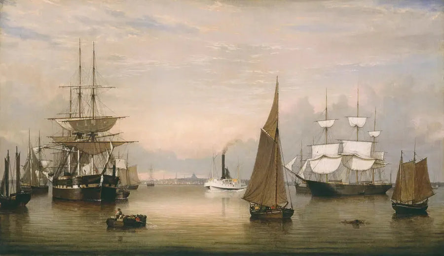 ボストン港（1856年） - フィッツ・ヘンリー・レーン

Source:
Port de Boston (1856) - Fitz Henry Lane