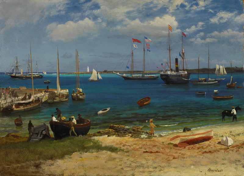 ナッソー港 - アルバート・ビアシュタット

Source:
Port de Nassau - Albert Bierstadt