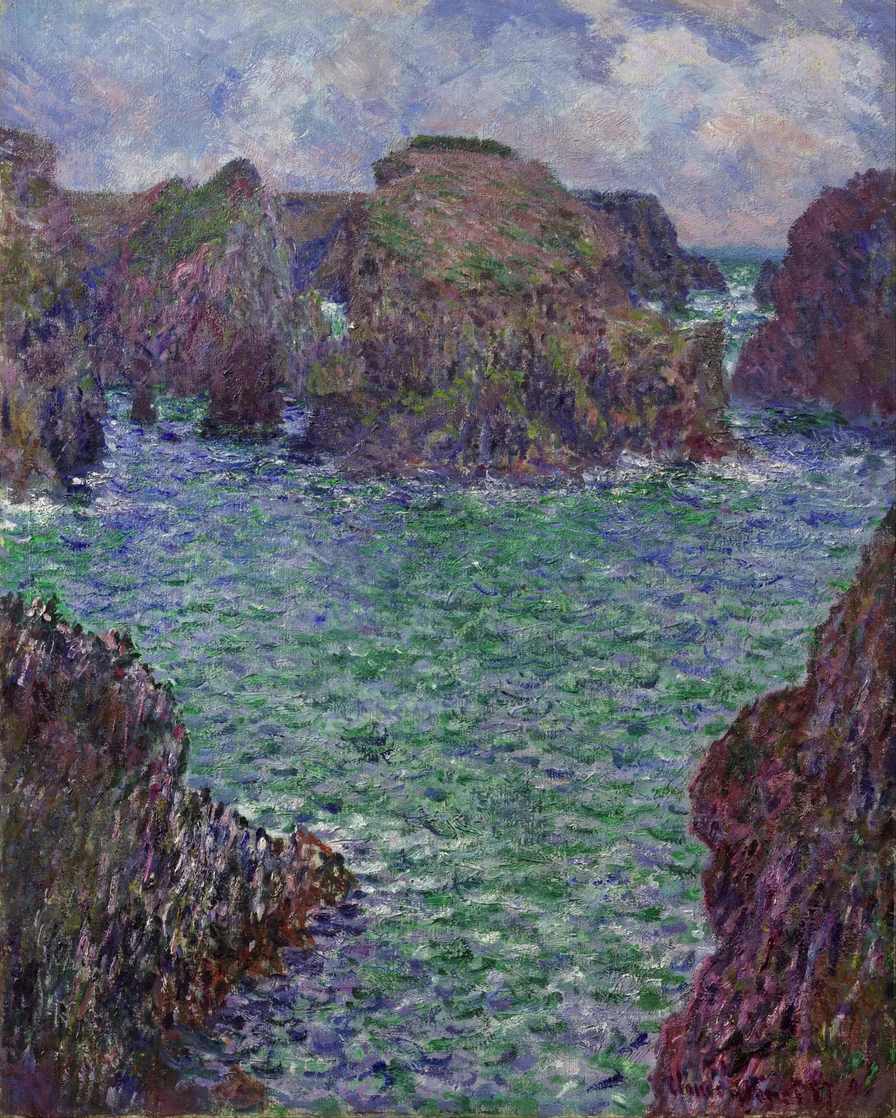 Port-Goulphar, Île-Belle - Claude Monet image 1 copie peinte à la main à l’huile