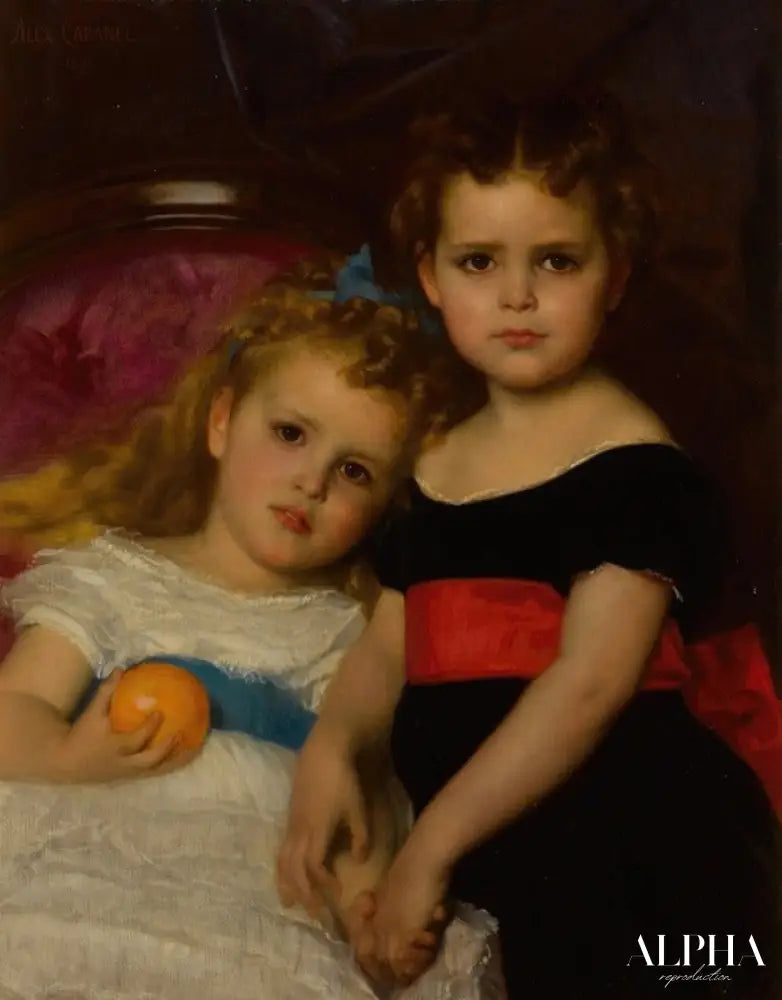 Portait des deux soeurs - Alexandre Cabanel Reproductions de tableaux à la peinture à l’huile