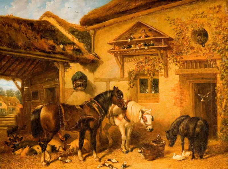 コテージのドアとフェンス - ジョン・フレデリック・ヘリング Sr.  

Source:
Porte du cottage et ferme - John Frederick Herring, Sr.