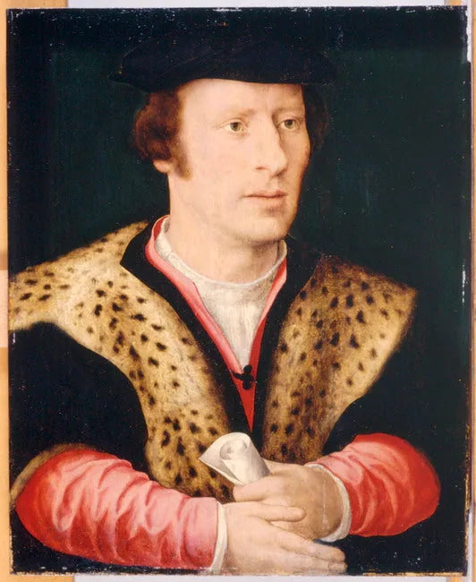 アドリアアン・ヴァン・デル・ゴース（....-1560）の肖像画 - ジョース・ヴァン・クレーフ
