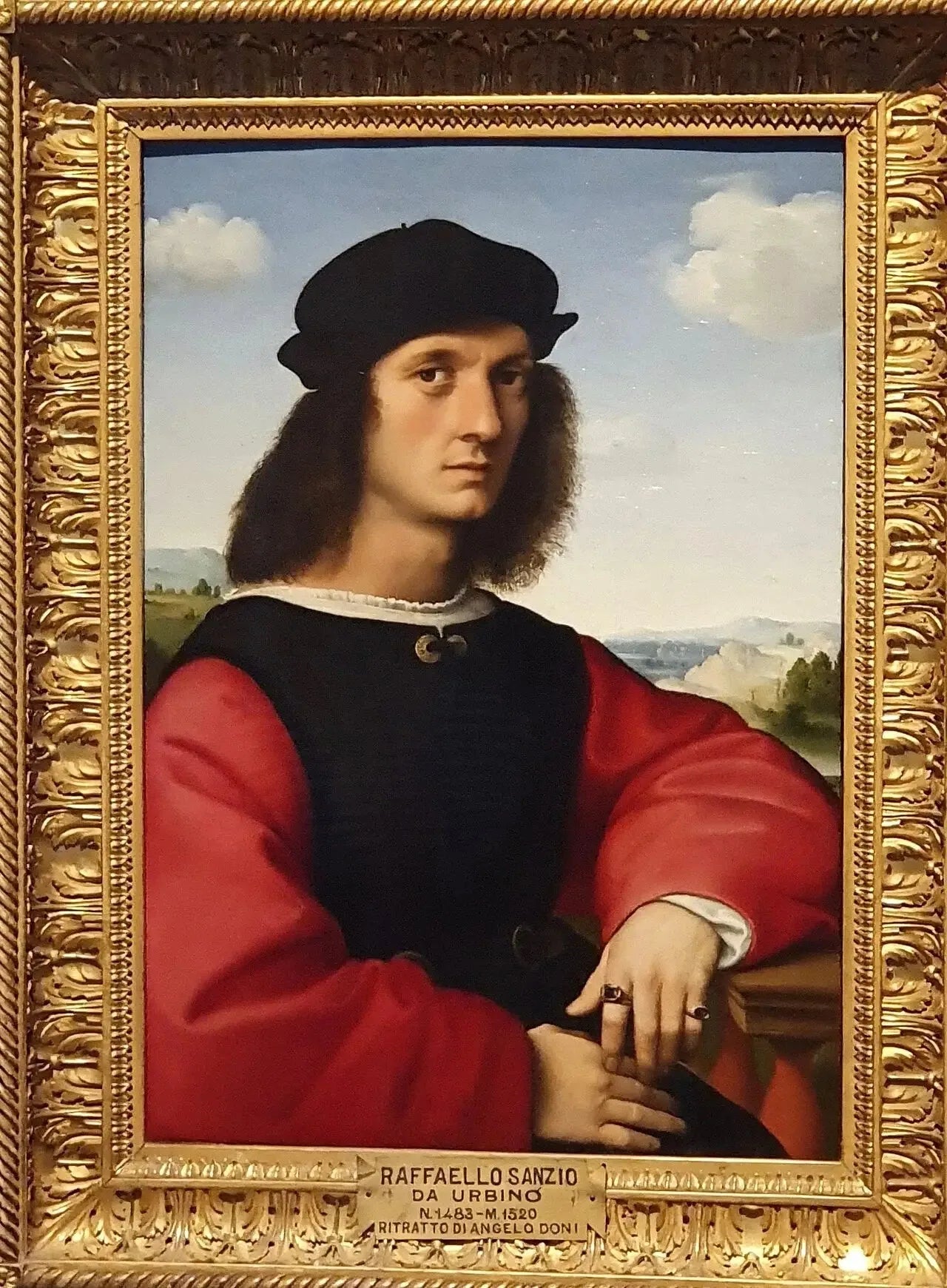 Portrait d'Agnolo Doni - Raphaël Sanzio image 2 reproduction de peinture à l’huile