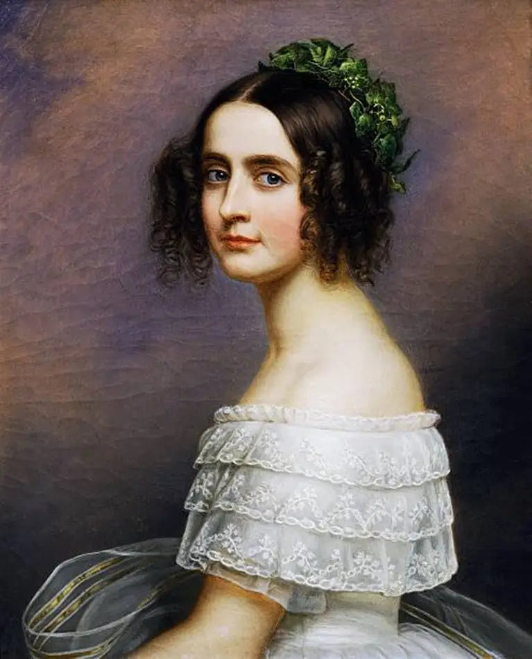 アレクサンドラ・アマリー・フォン・バイエルン（1826-1875）の肖像 - ジョセフ・カール・スティーラー