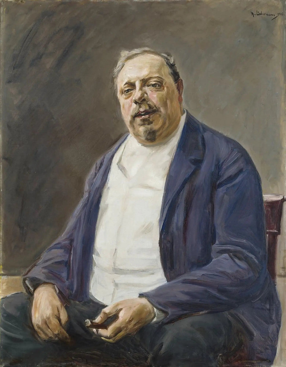 Portrait d'Alfred von Berger - Max Liebermann image 1 reproduction artisanale de tableau