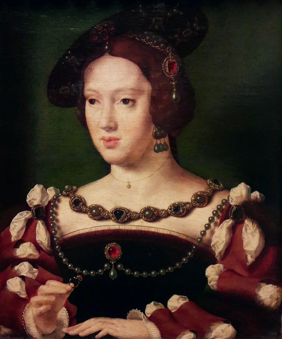 エレオノール・オーストリア（1498-1558）の肖像 - ジョース・ヴァン・クレーフ