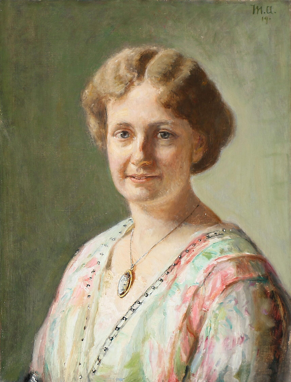 Portrait d'Else Guldberg, née Richter. - Michael Peter Ancher image 1 copie peinte à la main à l’huile