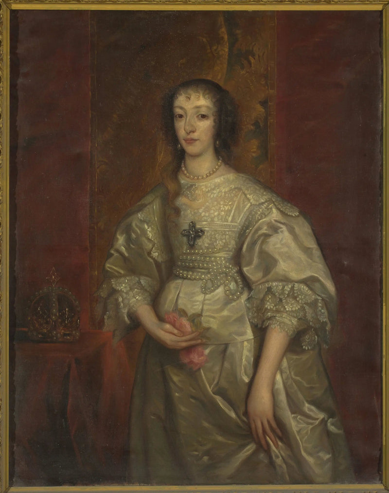 アンリエット・マリー（1609-1699）、イングランド女王の肖像 - アントワーヌ・ヴァン・ダイク

Source:
Portrait d'Henriette Marie (1609-1699), reine d'Angleterre - Antoine van Dyck