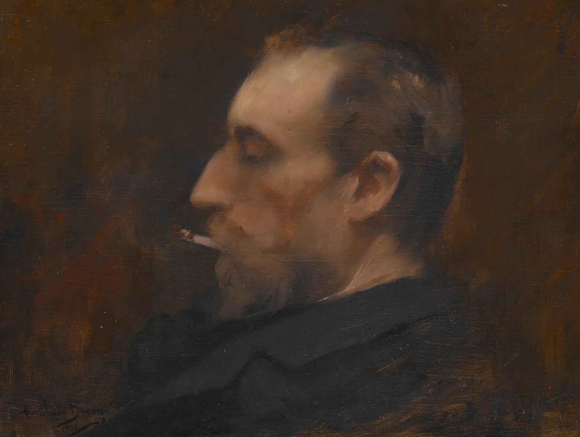 Portrait d'homme - Carolus-Duran image 1 reproduction de peinture à l’huile
