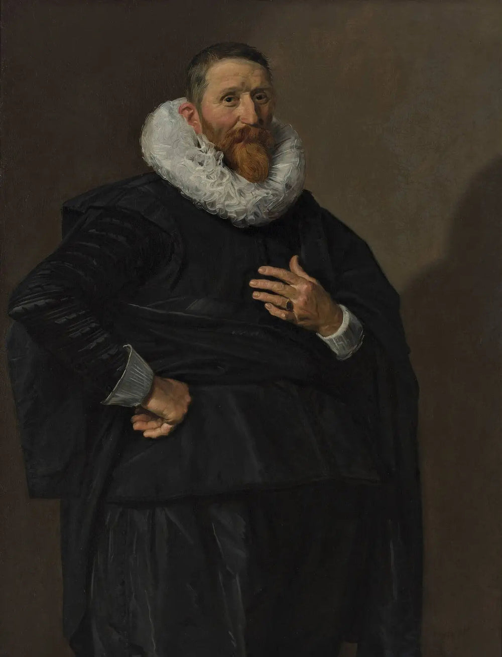 Portrait d'homme, (possible) Johannes Saeckma (1572-1636) - Frans Hals image 1 reproduction artisanale de tableau