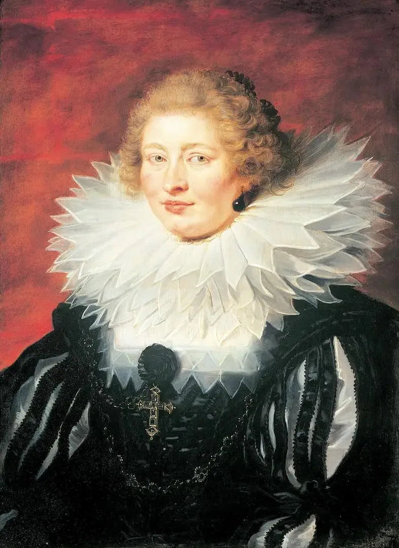 ヒポリテ・ド・マルの肖像（?-?）、ヴィック侯爵の妻、ミューレヴェルト領主（1573-1651） - ピーテル・パウル・ルーベンス