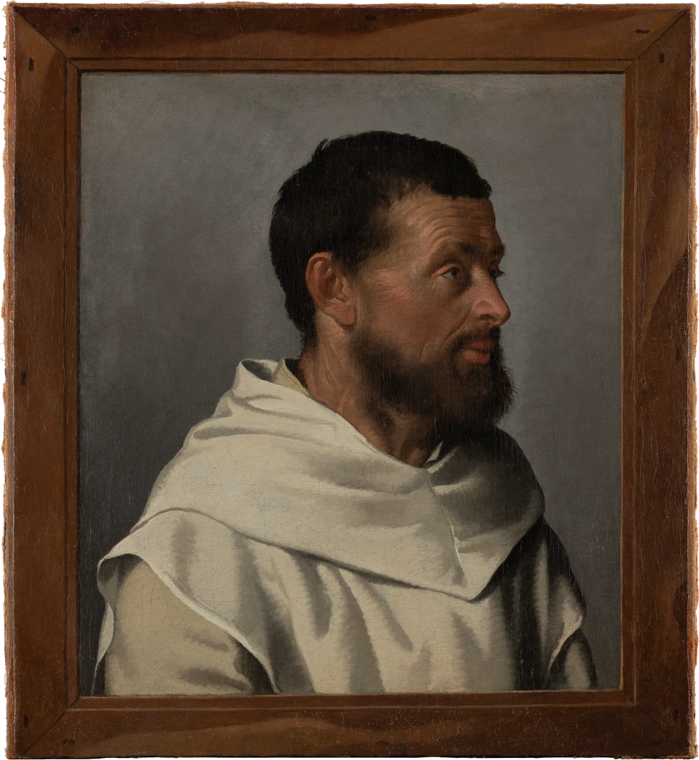 Portrait d'un frère laïc - Giovanni Battista Moroni image 1 tableau peint à l’huile sur toile