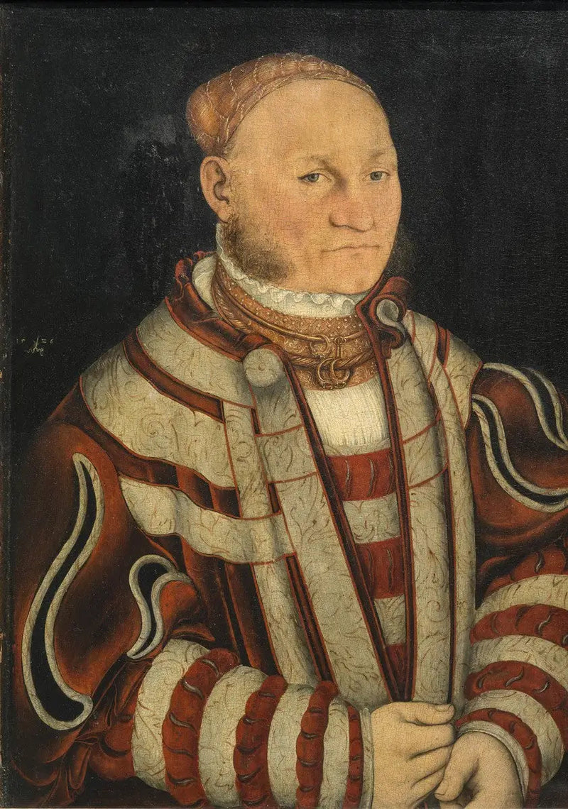 赤い髭の男の肖像 - ルーカス・クラナッハ・ザ・エルダー