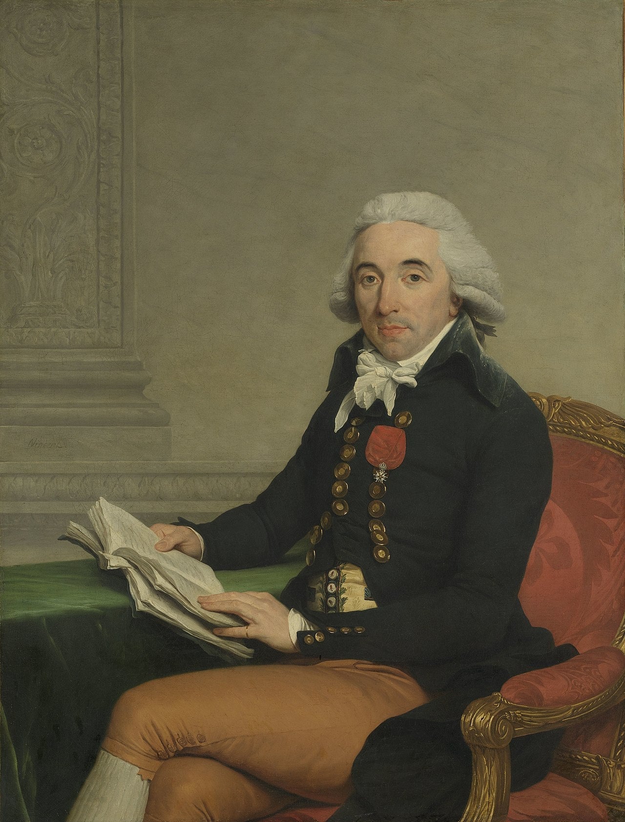Portrait d'un homme - François-André Vincent image 1 tableau peint à l’huile sur toile