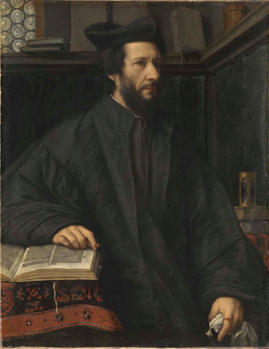 Portrait d'un prélat - Alessandro Bonvicino image 1 reproduction de peinture à l’huile