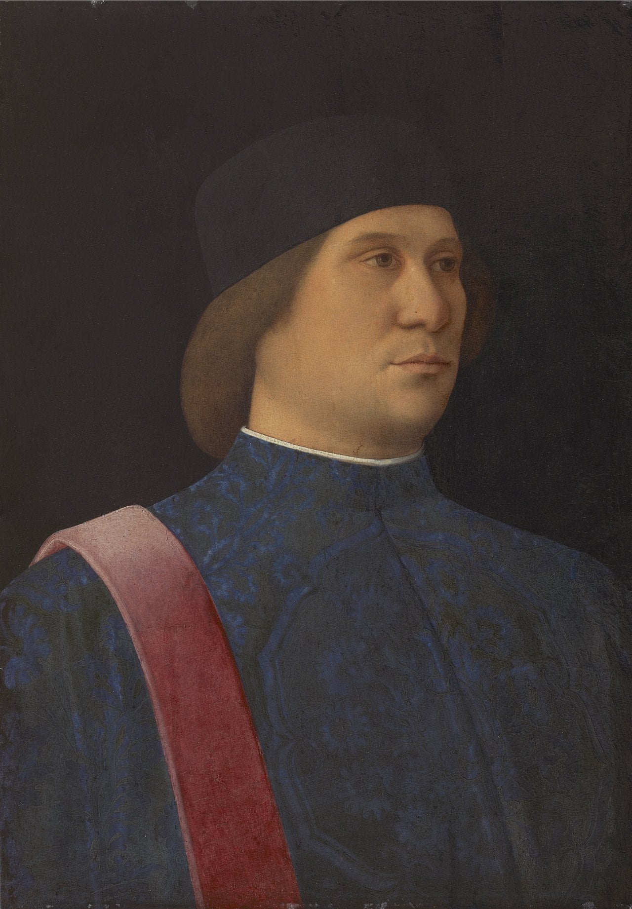 Portrait d'un procureur - Giovanni Bellini image 1 reproduction d’œuvre d’art à l’huile