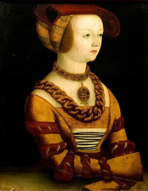 1530年頃のドレスを着た女性の肖像 - ルーカス・クラナッハ・ザ・エルダー