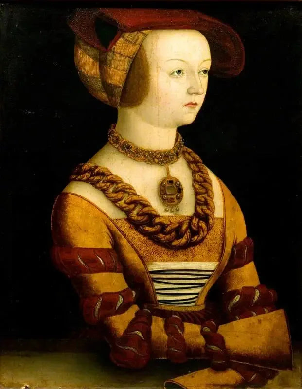 1530年頃のドレスを着た女性の肖像 - ルーカス・クラナッハ・ザ・エルダー