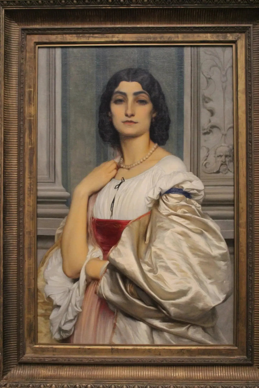ローマの婦人の肖像（ラ・ナンナ） - フレデリック・レイトン

Source:
Portrait d'une dame romaine (La Nanna) - Frederic Leighton