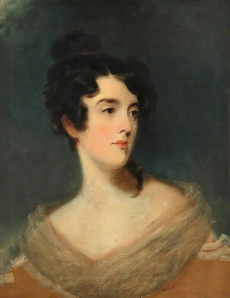 女性の肖像（エレノア・ハーバラ伯爵夫人、1772年–1809年と推定） - トーマス・ローレンス