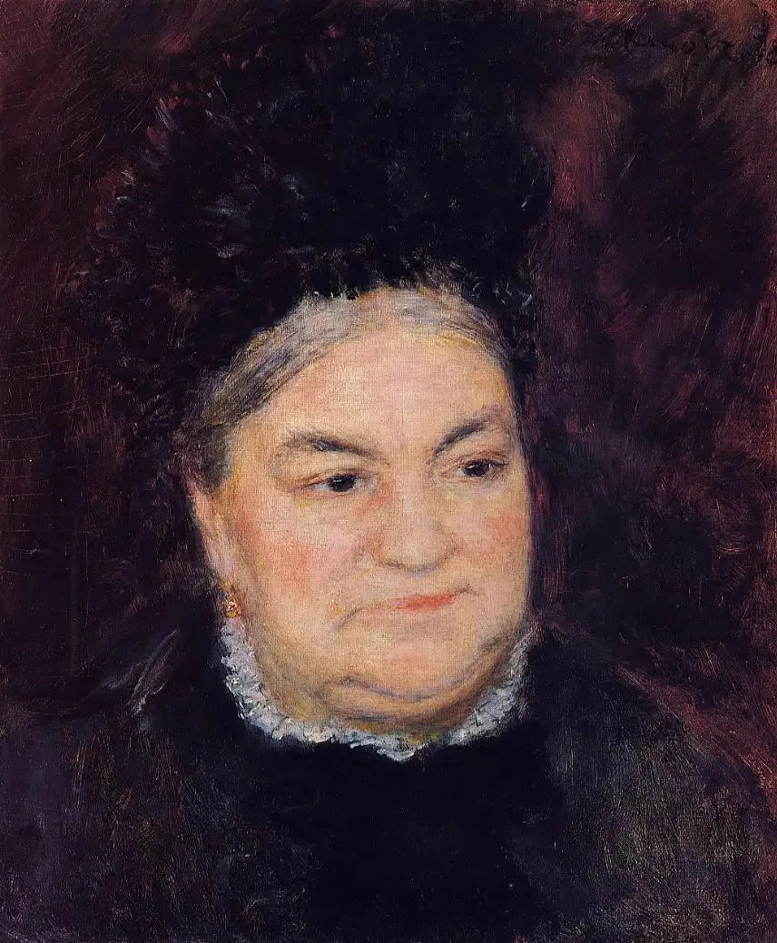 Portrait d'une femme âgée (Mme Le Cœur) - Pierre-Auguste Renoir image 1 reproduction d’œuvre d’art à l’huile