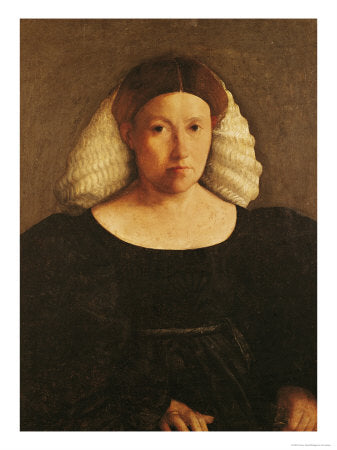 Portrait d'une femme avec un filet blanc - Dosso Dossi image 1 reproduction d’œuvre d’art à l’huile