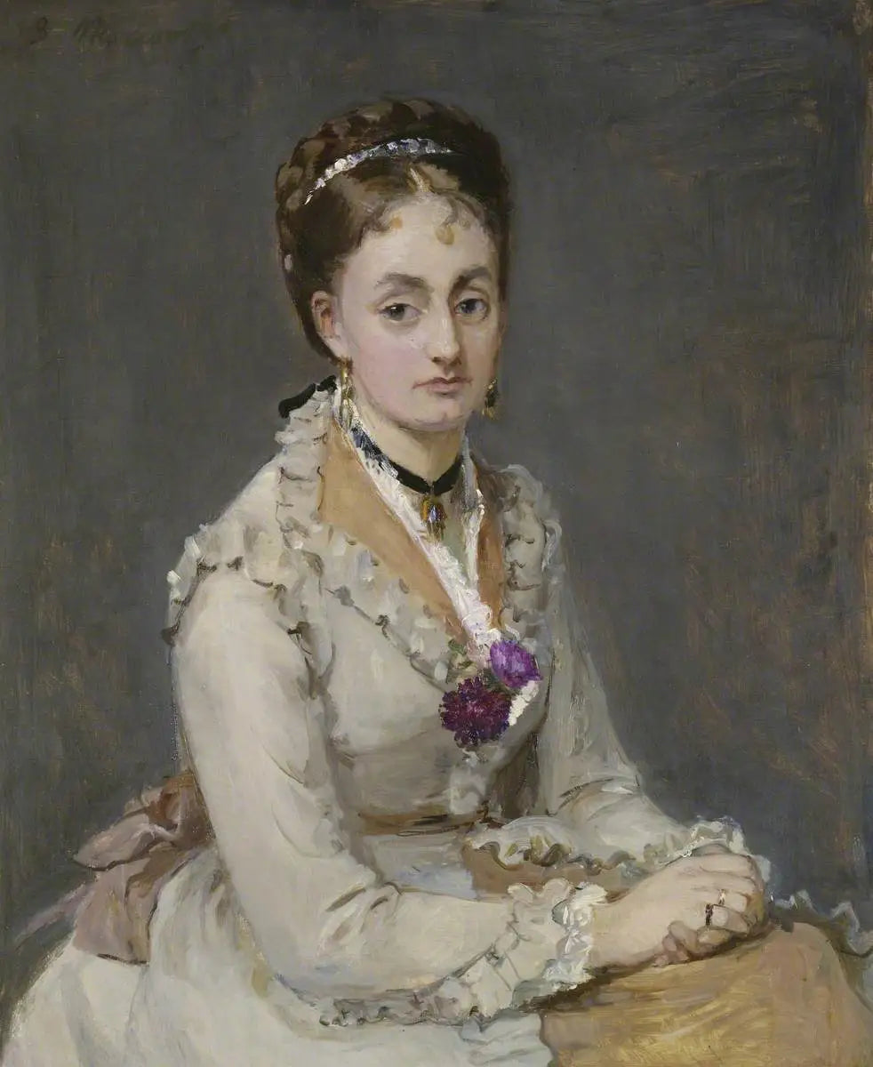 Portrait d'une femme - Berthe Morisot image 1 copie peinte à la main à l’huile