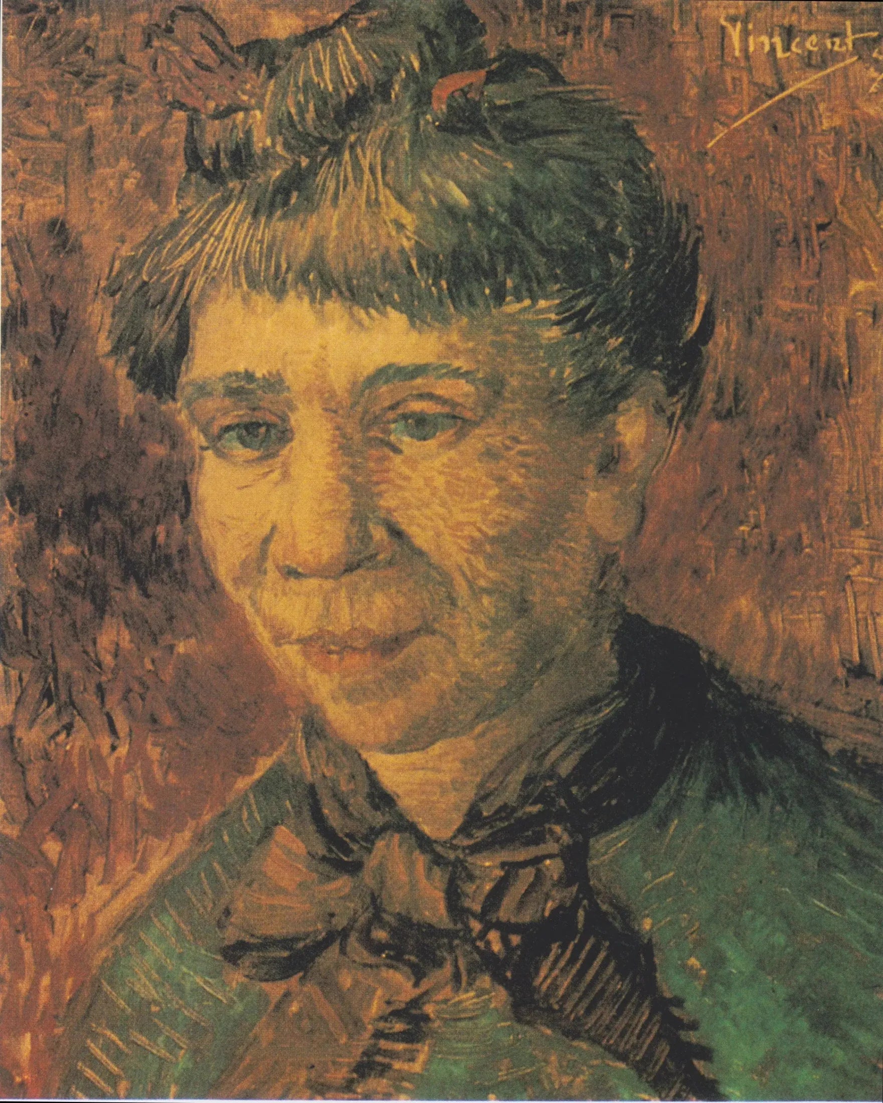 Portrait d'une femme - Vincent van Gogh image 1 reproduction d’œuvre d’art à l’huile