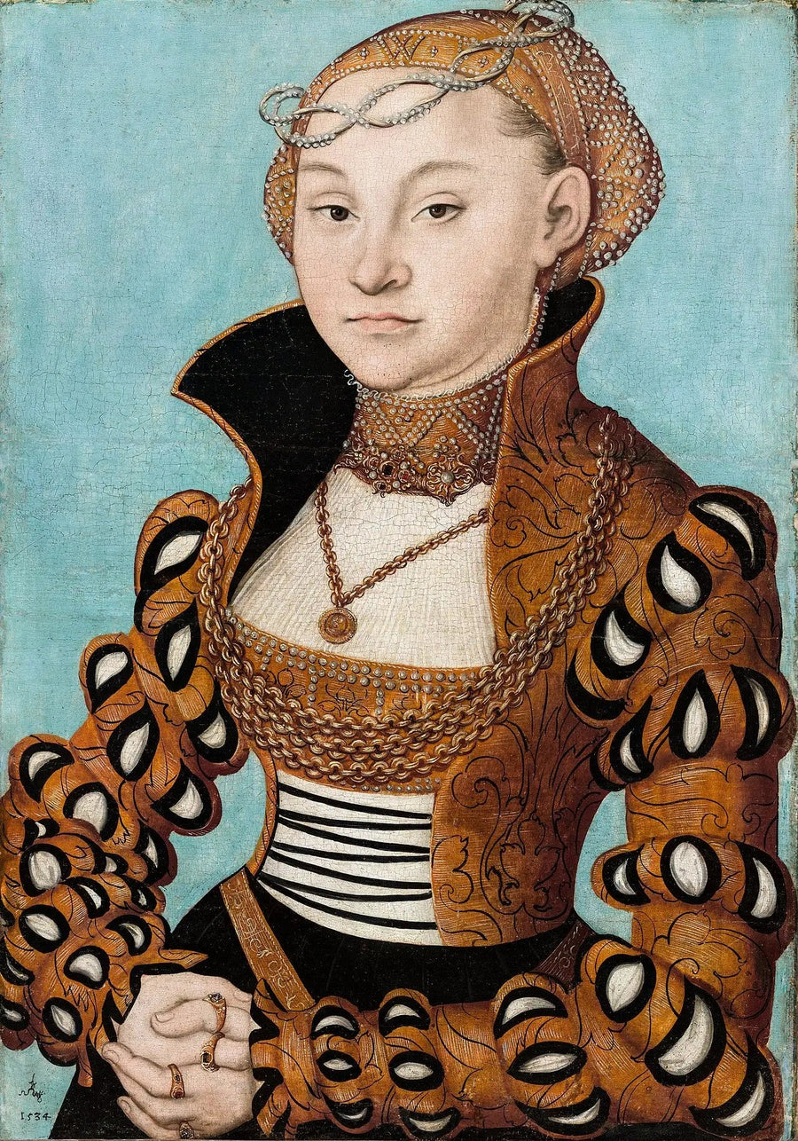 サクソンの高貴な婦人の肖像 - ルーカス・クラナッハ・ザ・エルダー