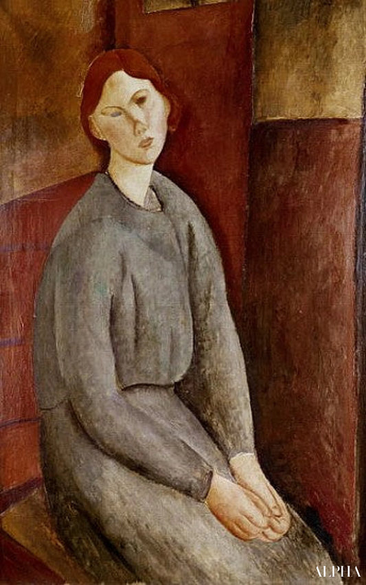 Portrait d'Annie Bjarne - Amadeo Modigliani - Reproductions de tableaux et peintures haut de gamme