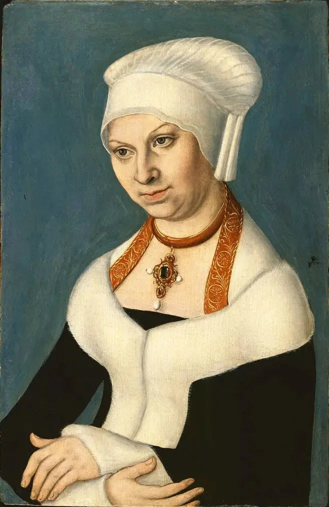 バーバラ・ザクセン公爵夫人（1478-1534）の肖像画 ベルリン絵画館 - ルーカス・クラナッハ・ザ・エルダー